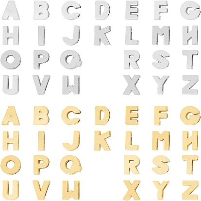 Alloy Slide Charms, Letter