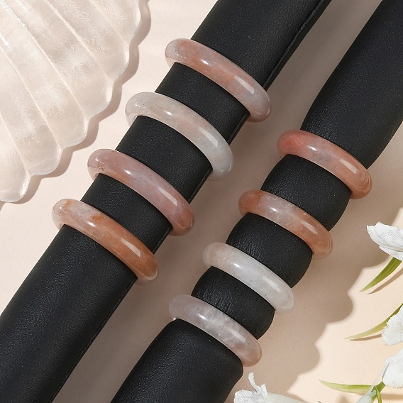 Кольца из натурального синьцзянского золотого шелка и нефрита для женщин