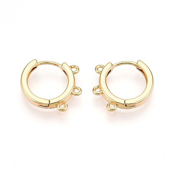 Латунная серьга-кольцо, без свинца, без никеля и без кадмия, кольцо