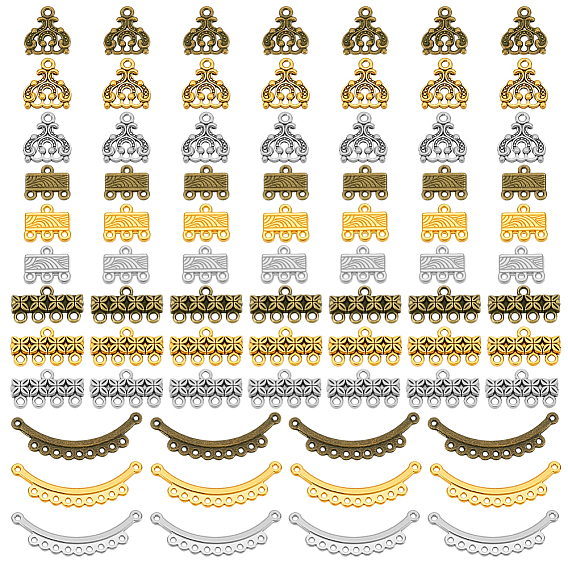 120шт 12 стили тибетский стиль сплав люстры компоненты ссылки, разнообразные