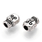Tibetan Style Alloy Beads, Skull
