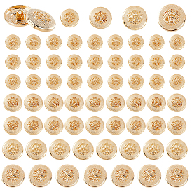 70 шт. 4 стили сплав 1-отверстие на ножке пуговицы, для шитья крафта, полукруглый