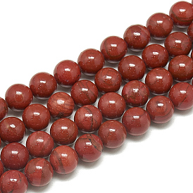 Natural Imitation South Red Agate Beads Strands, Round