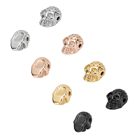 Halloween 316 Stainless Steel Beads, Skull Head
