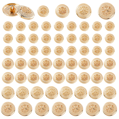 70 шт. 4 стили сплав 1-отверстие на ножке пуговицы, для шитья крафта, полукруглый