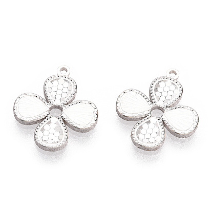 925 Sterling Silver Charms, Flower