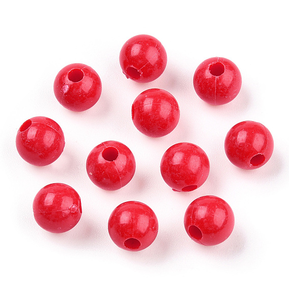 Plastic Beads, Round