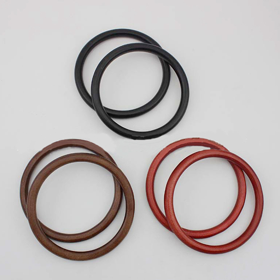 Деревянная ручка сумки, кольцевидный, аксессуары для замены сумок