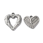 304 подвески из нержавеющей стали, подвески в виде крыльев сердца, анти-тускнение