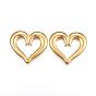 304 Stainless Steel Linking Rings, Heart