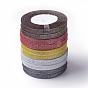 Glitter Metallic Ribbon, Sparkle Ribbon, with Silver Metallic Cords, Valentine's Day Gifts Boxes Packages