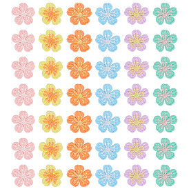 60 шт. 6 цвета поликоттон украшения аксессуары, цветок