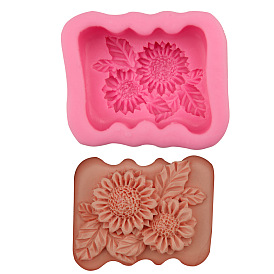 Food Grade Silicone Molds, for Handmade Soap Making, Chrysanthemum