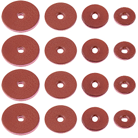 100шт. 4 стили шайбы из искусственной кожи, изоляционная прокладка, плоско-круглые