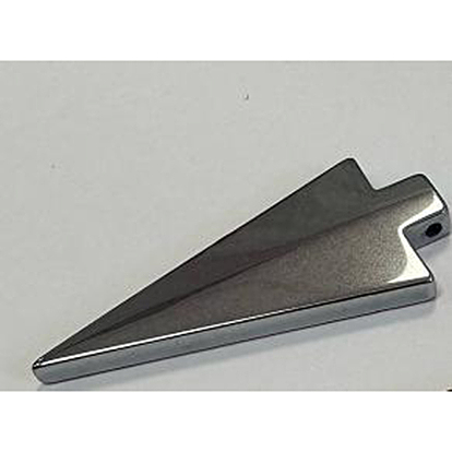 Electroplated Synthetic Non-magnetic Hematite Pendants, Arrow Head Charms