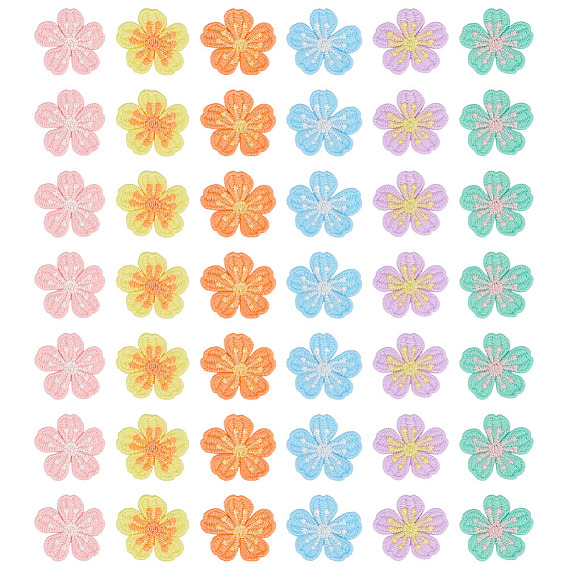 60 шт. 6 цвета поликоттон украшения аксессуары, цветок