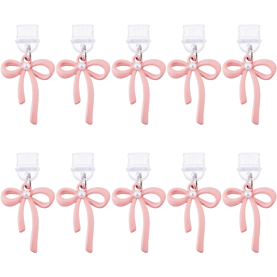 10шт пластиковые мобильные пылезащитные заглушки, Сплав с подвесками, бантом