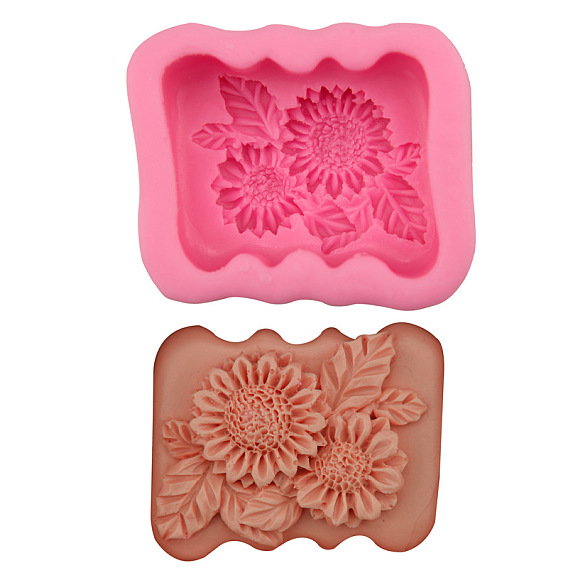 Пищевые силиконовые формы, для мыловарения своими руками, хризантема