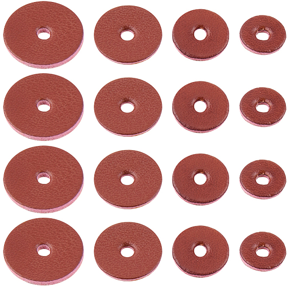 100шт. 4 стили шайбы из искусственной кожи, изоляционная прокладка, плоско-круглые