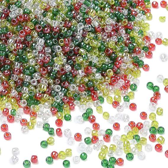4 цвета 11/0 рождественские круглые бисеринки Toho, прозрачный блеск, 109b & 108b & 101 & 105