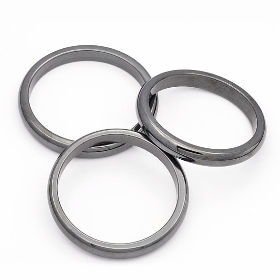 Magnetic Synthetic Hematite Bangles, 57~62mm