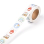 Birthday Theme Paper Stickers, Self Adhesive Roll Sticker Labels, for Envelopes, Bubble Mailers and Bags, Flat Round