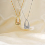 Элегантные латунные ожерелья с подвесками в форме слезы из прозрачных кубических цирконий с микропаве для повседневного ношения