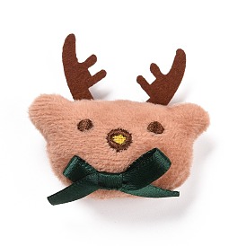 Puppenzubehör aus Baumwolle, mit Vliesstoff & Samtbesatz, für DIY-Brosche, Tasche, Socken, Schals, Weihnachtsbär