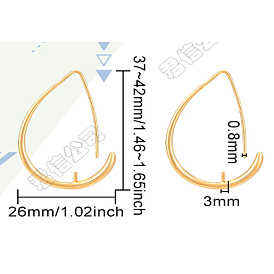 925 Sterling Silver Earring Hooks, For Half Drilled Beads