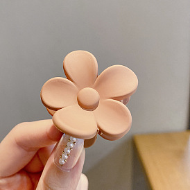 Acrylic Claw Hair Clips, Matte Style, Flower