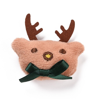 Puppenzubehör aus Baumwolle, mit Vliesstoff & Samtbesatz, für DIY-Brosche, Tasche, Socken, Schals, Weihnachtsbär
