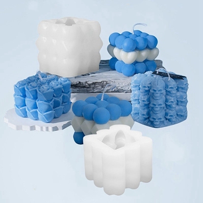 Moules à bougies en silicone de qualité alimentaire, pour la fabrication de bougies