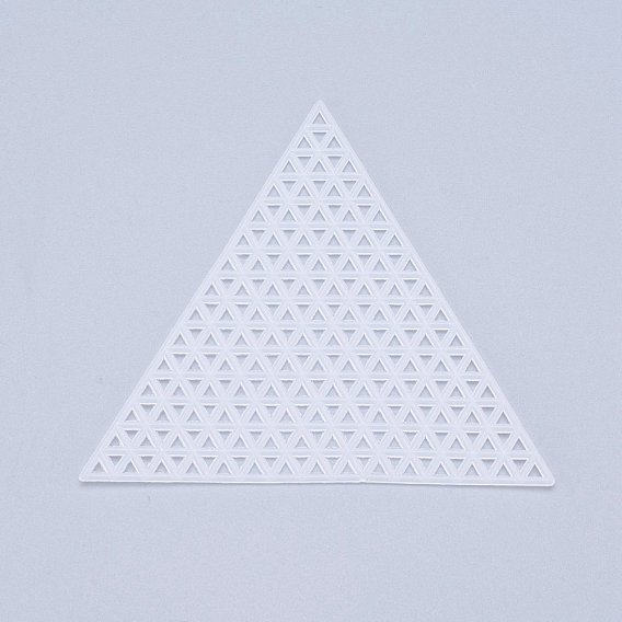 Plastic Mesh Canvas Sheets, for Embroidery, Acrylic Yarn Crafting, Knit and Crochet Projects, Triangle