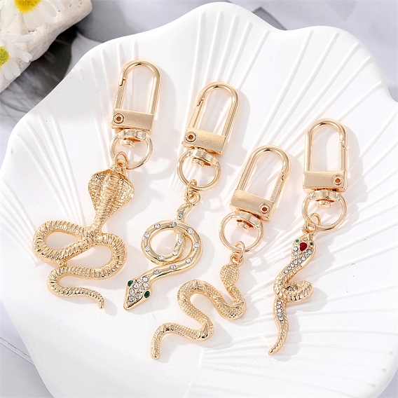 Украшения из сплава со стразами, змея