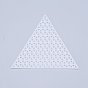 Plastic Mesh Canvas Sheets, for Embroidery, Acrylic Yarn Crafting, Knit and Crochet Projects, Triangle
