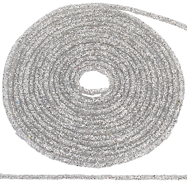 5 ярдов полый трубчатый шнур из ПВХ синтетической резины, со стразами из смолы