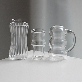 Стеклянные чашки миниатюрные украшения, аксессуары для кукольного домика в микроландшафтном саду, притворяясь опорными украшениями