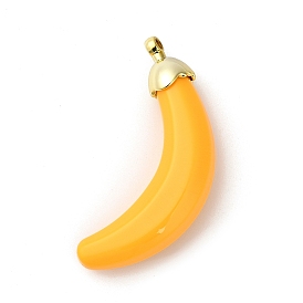 Непрозрачной акриловые большие подвески, банан