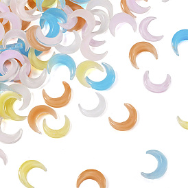 120 шт. 6 цветная смола 3 лунные кабошоны, ногтей декоративные аксессуары