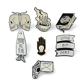 Enamel Pins, Black Alloy  Brooch, for Backpack Clothes