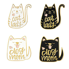 Cute Pet Enamel Pin Set for Dog and Cat Lovers