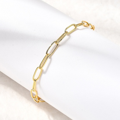 3.5браслеты-цепочки из латунных скрепок {2}мм, стойки покрытие, долговечный, без кадмия и без свинца