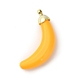 Непрозрачной акриловые большие подвески, банан
