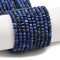 Dyed Natural Lapis Lazuli Beads Strands, Faceted, Rondelle