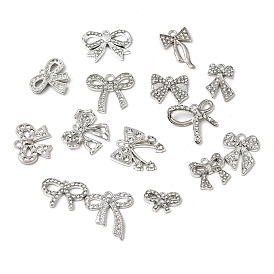 Alliage avec pendentifs en strass cristal, charmes bowknot