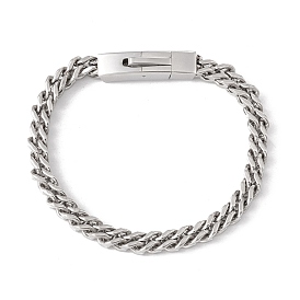 304 bracelet de chaînes de corde en acier inoxydable pour hommes femmes