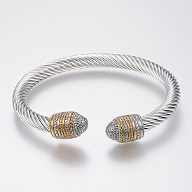 304 Stainless Steel Cuff Bangles Torque Bangles