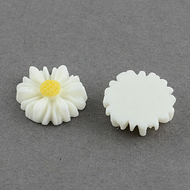 Flatback Hair & Costume Accessories Ornaments Resin Flower Daisy Decoden Cabochons
