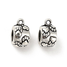 Поручни из сплава в тибетском стиле, петля под залог, бейлы, колонка, без свинца и без кадмия, отпечаток лапы