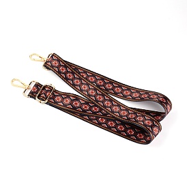 Adjustable Polyester Bag Handles, with Zinc Alloy Swivel Clasps, for Bag Replacement Accessories